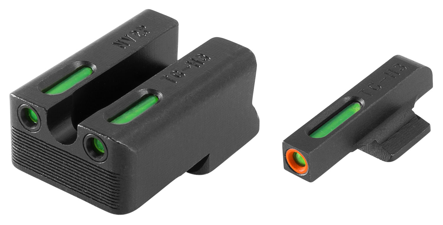 TruGlo TFX Pro Front/Rear Day/Night Sight Set for 1911 260/500, Orange - TG13NV3PC - Truglo
