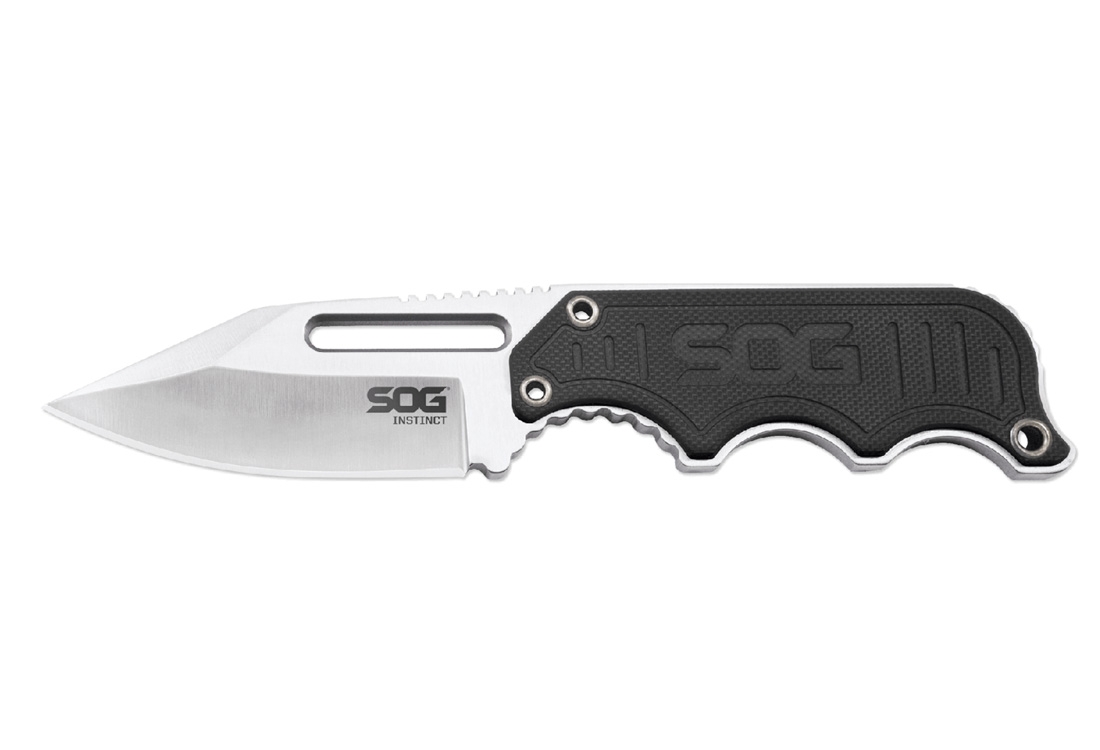 SOG Instinct Fixed Blade Knife, Satin - NB1012-CP - Sog Knives