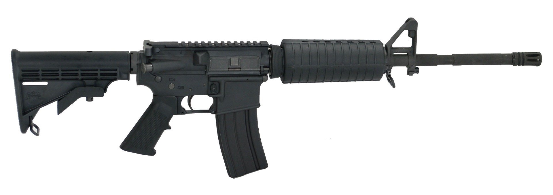 PSA PA-15 16" Carbine-Length 5.56 NATO 1/7 Phos M4  Classic Rifle, Black - Palmetto State Armory