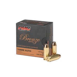 PMC Bronze 10mm Auto 170gr JHP Ammunition 25rds - 10B - Pmc