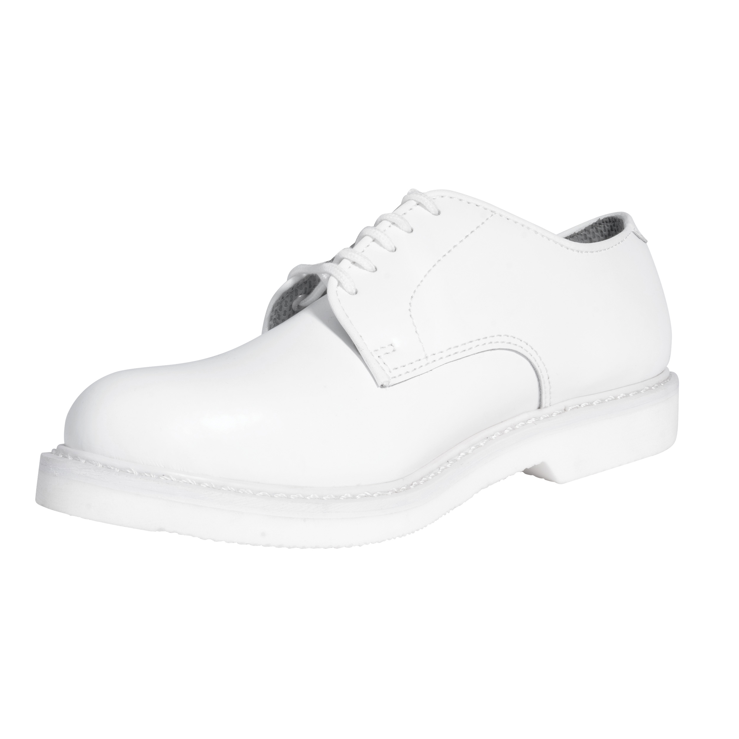 Rothco Rothco Military Uniform Oxford Leather Shoes - White, Regular, Shoe Size 5