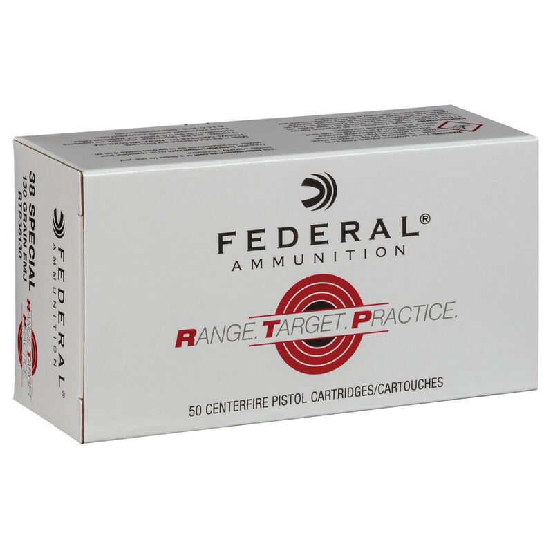 Federal Range-Target-Practice 38 Special 130gr FMJ 50rds - RTP38130 - Federal