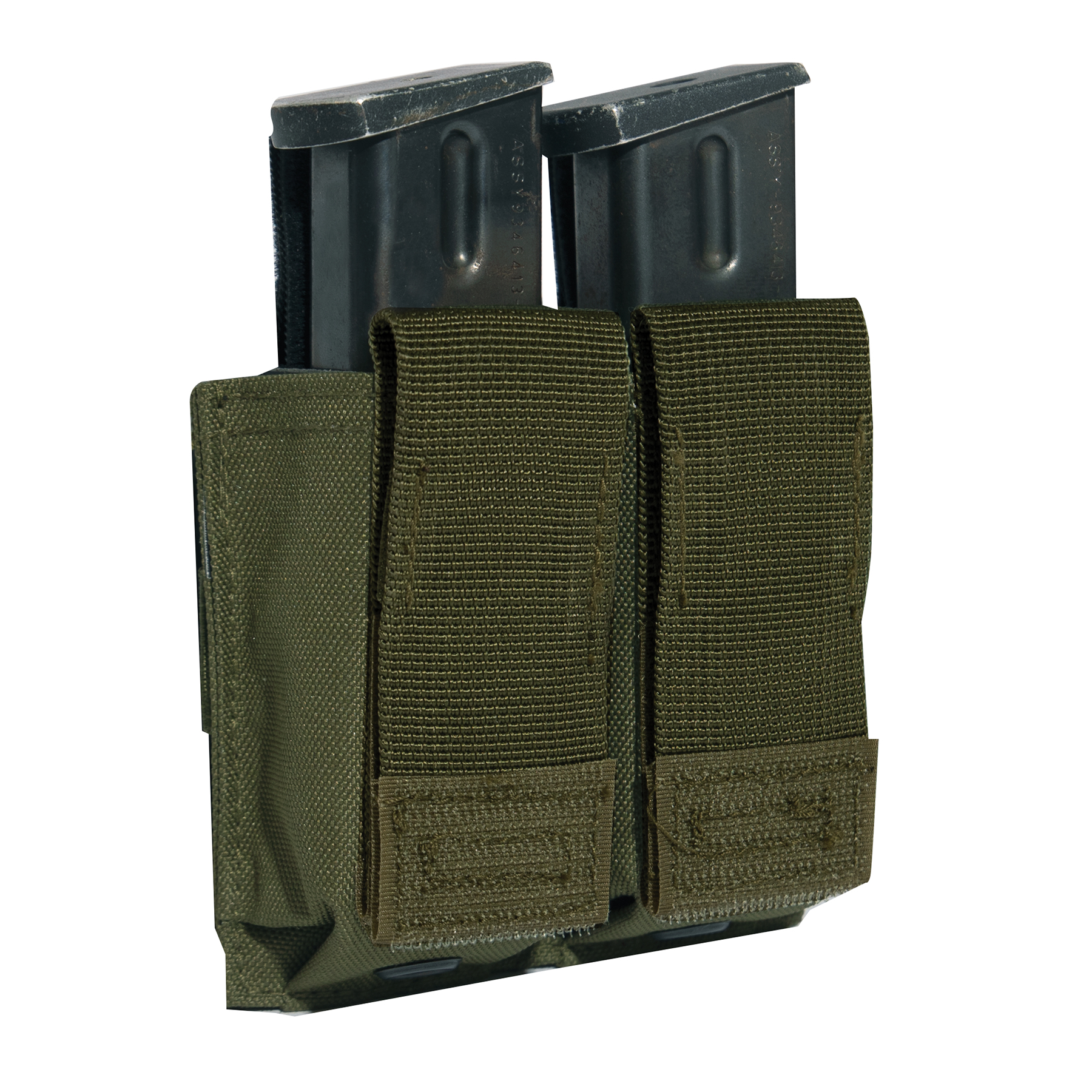 Rothco Molle Double Pistol Mag Pouch With Insert - Olive Drab - Rothco
