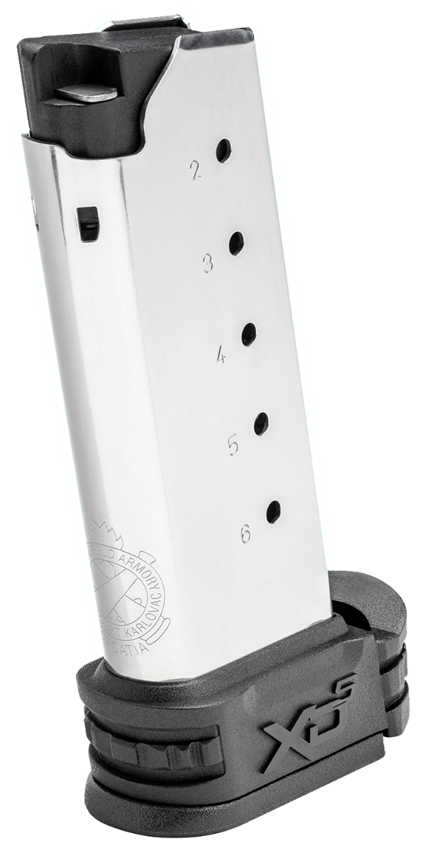 Springfield Armory XDS Magazine 45 ACP 6rd, Stainless/Black - XDS5006 - Springfield Armory