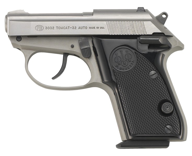 Beretta 3032 Tomcat Inox .32 ACP Tip-Up Barrel Pistol - J320500 - Beretta