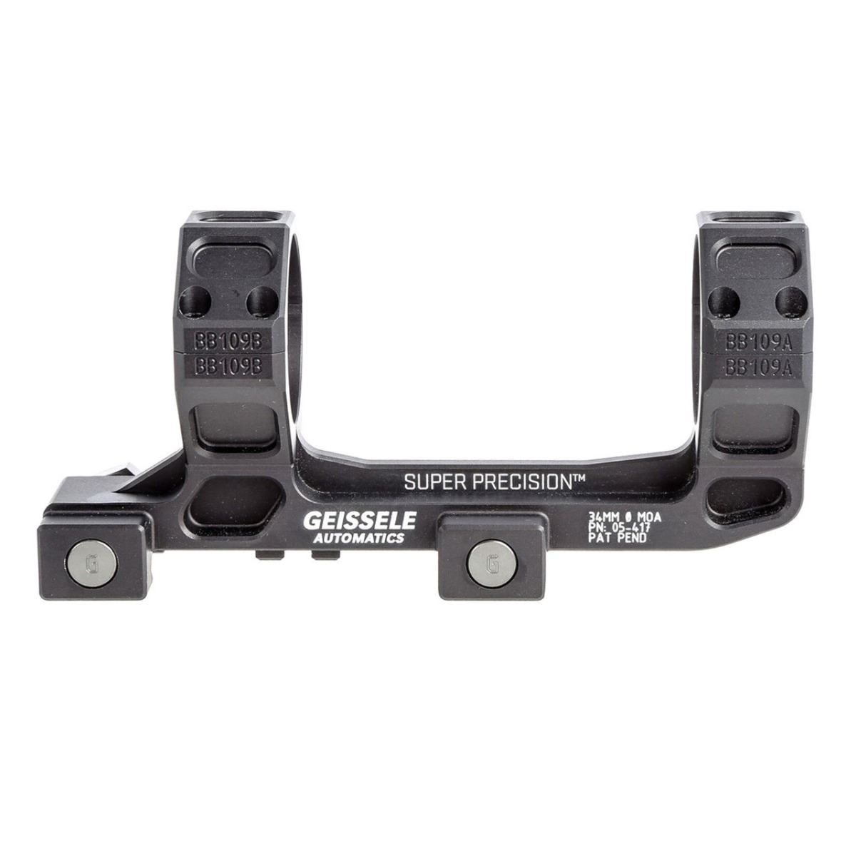 Geissele Super Precision 34MM Optic Mount, Black  05-417B - Geissele