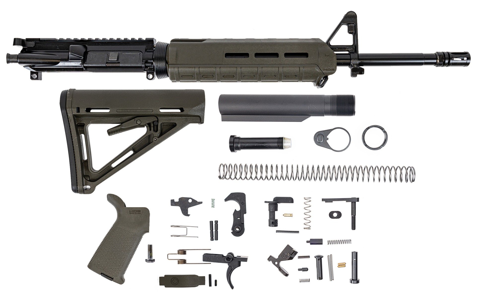PSA 16" Midlength 5.56 NATO 1:7 Nitride MOE ODG Rifle Kit - 516444601