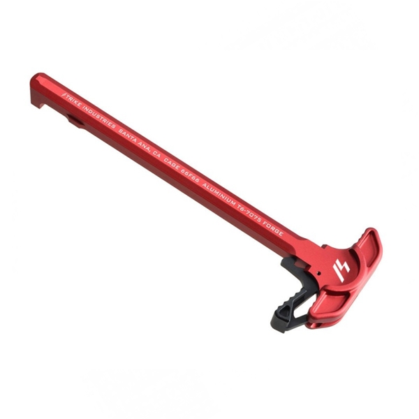 Strike Industries Charging Handle W/ Extended Latch, Red - SI-ARCH-EL-RED - Strike Industries
