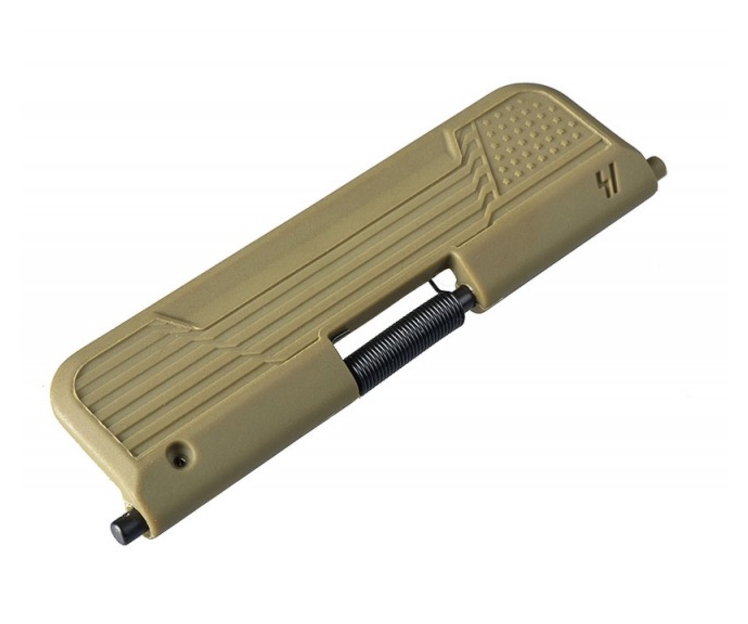 Strike Industries .223 AR Enhanced Ultimate Dust Cover, FDE, Flag  SI-AR-UDC-E-FLAG-223-FDE - Strike Industries