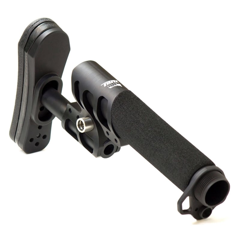 Odin Works Zulu Adjustable Stock Kit w/ Padded Pistol Buffer Tube & End Plate, Black - Odin Works
