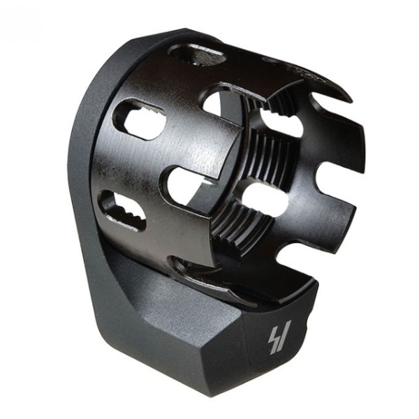 Strike Industries AR Enhanced Castle Nut & Extended QD End Plate, Black - SI-AR-ECN&EEP-BK - Strike Industries