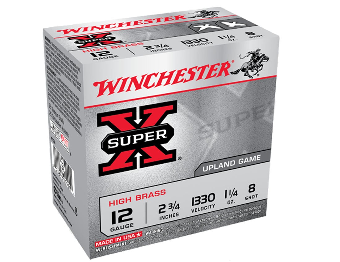 Winchester Super X Hi Brass 12ga 2.75 #8 Shot, 25 Rounds - X128 - Winchester
