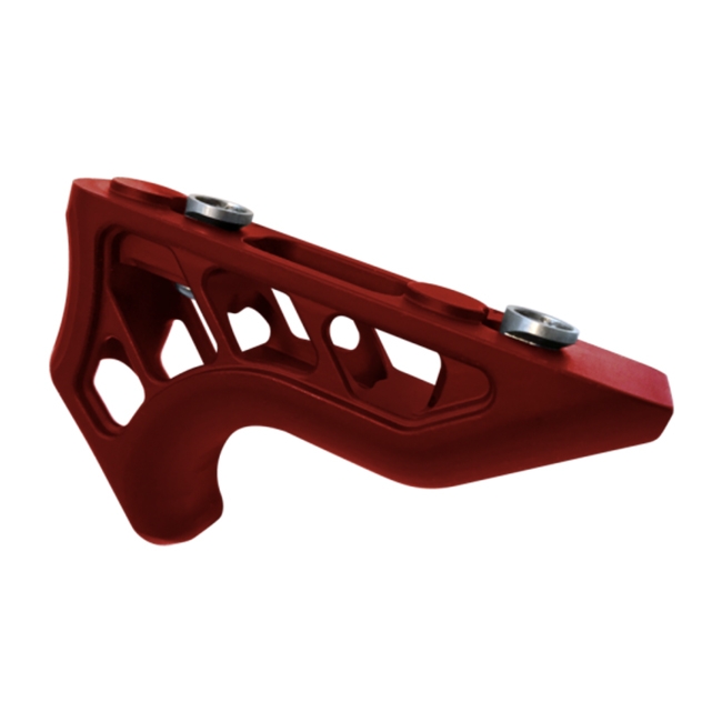 Timber Creek KeyMod Enforcer Mini Angled Foregrip, Red  -  K EM AFG RED - Timber Creek Outdoors