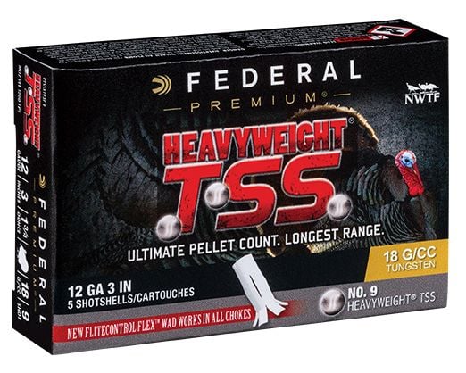 Federal HEAVYWEIGHT TSS, 12ga ,3", 1 3/4oz, #9 ,Turkey Load-PTSSX193F 7
