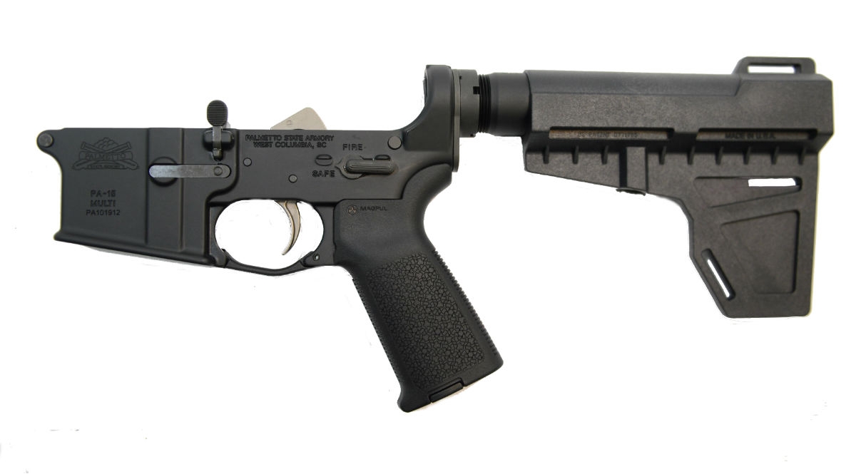 PSA AR-15 Complete MOE EPT Shockwave Pistol Lower - No Magazine, Black - 516447561 - Palmetto State Armory