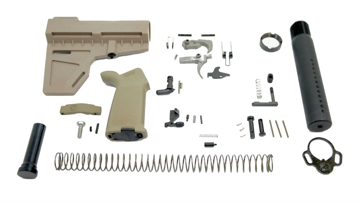 PSA Shockwave MOE EPT Pistol Lower Build Kit, Flat Dark Earth - Palmetto State Armory