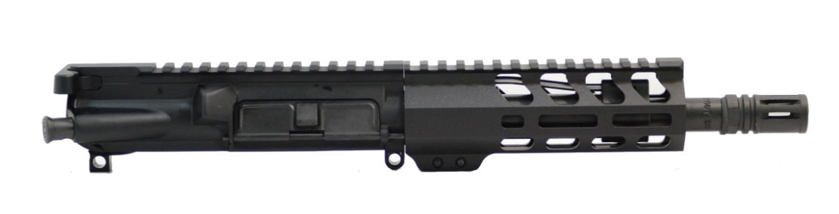 PSA 7.5" Phosphate 300AAC Blackout 1/8 6" Lightweight M-Lok Upper - With BCG and CH - 5165447573 - Palmetto State Armory