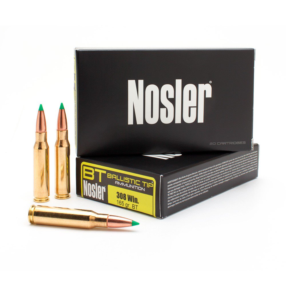 Nosler 308 Win 165gr Ballistic Tip 20 Rnds - 40063 - Nosler