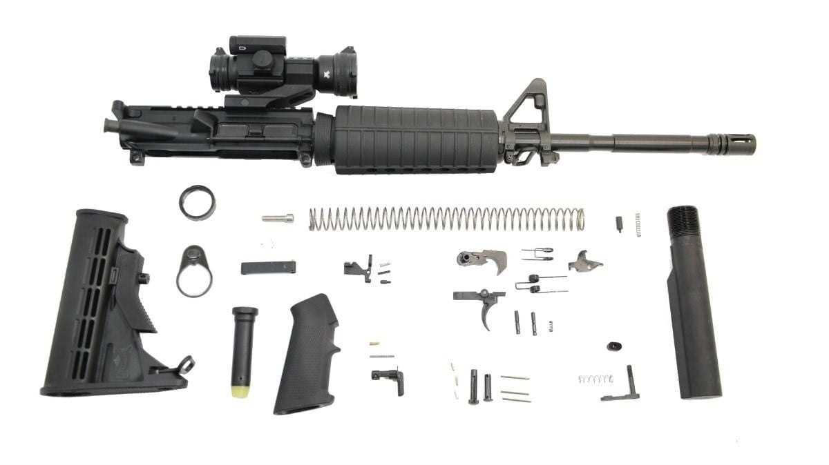 PSA 16" M4 5.56 NATO 1:7 Phosphate Classic Rifle Kit with Vortex Strikefire II - 5165502312