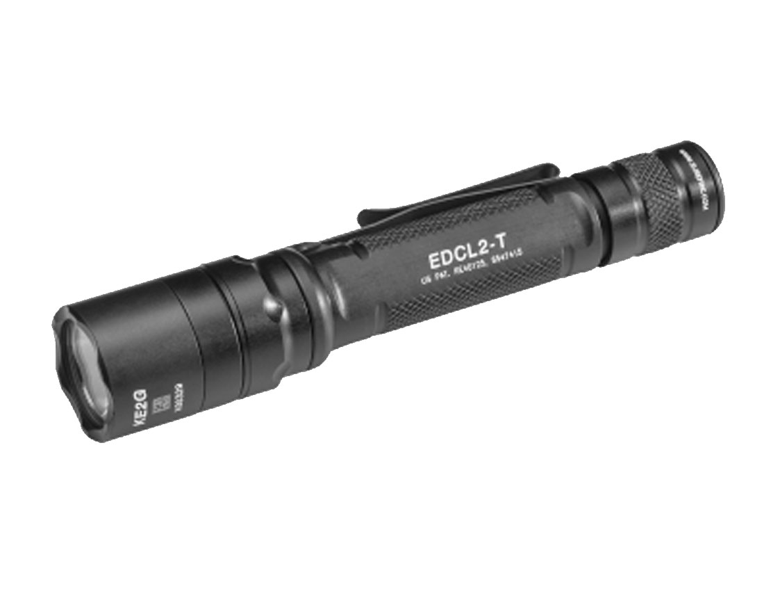 Surefire EDCL2-T LED Flashlight 1200 Lumen, Black - EDCL2-T - Surefire