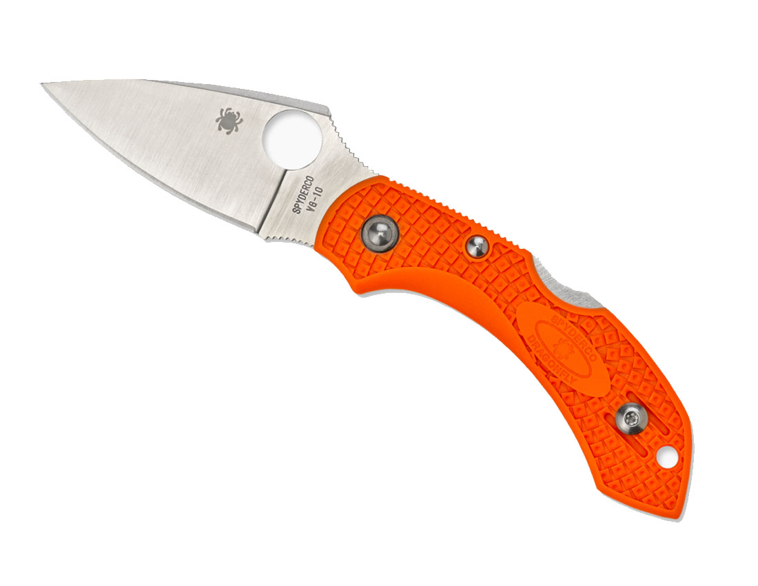 Spyderco Dragonfly 2 Plain Edge Knife, Orange - C28POR2 - Spyderco