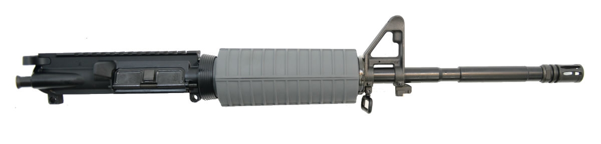 PSA 16" 5.56 NATO 1/7 M4 Nitride  Classic Gray Freedom Upper - With BCG & CH - 5165447990 - Palmetto State Armory