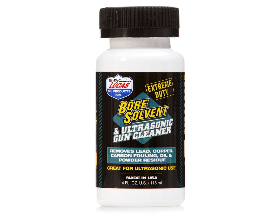 Lucas Oil Extreme Duty Bore Solvent & Ultrasonic Gun Cleaner 4oz Bottle - 10907 - Lucas Oil