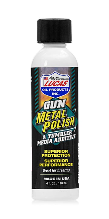 Lucas Oil Gun Metal Polish & Tumbler Media Additive, 4oz - 10878 - Lucas Oil