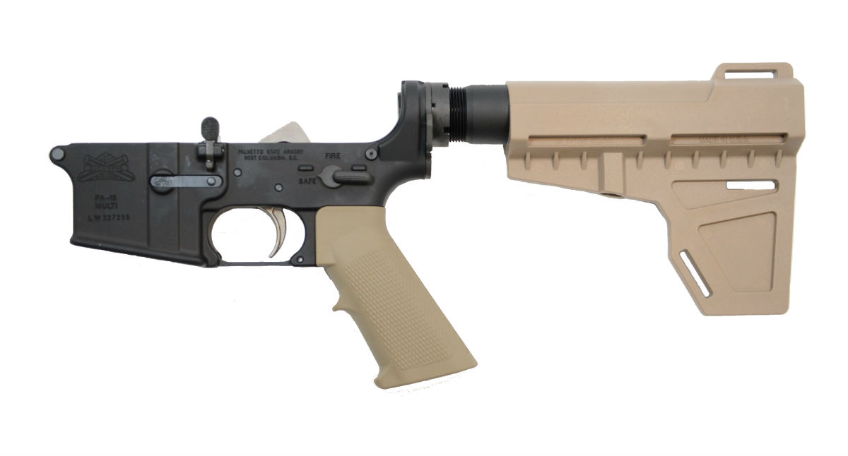 PSA AR-15 Complete Classic Shockwave EPT Pistol Lower, Flat Dark Earth - No Magazine - 5165448044 - Palmetto State Armory