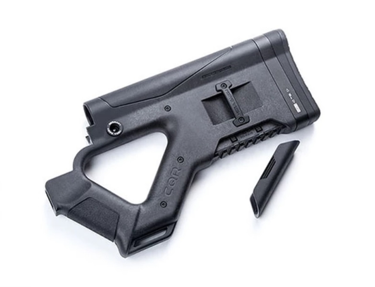 Hera USA Reinforced Polymer CQR Buttstock, Black - 12-12 - Hera Usa