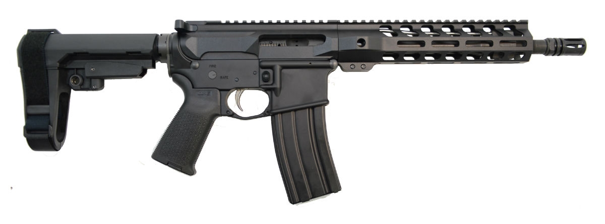 PSA AR-15 Pistol 5.56 10.5" CRBN Nitride LTWT M-Lok MOE EPT SBA3 - 5165448567 - Palmetto State Armory