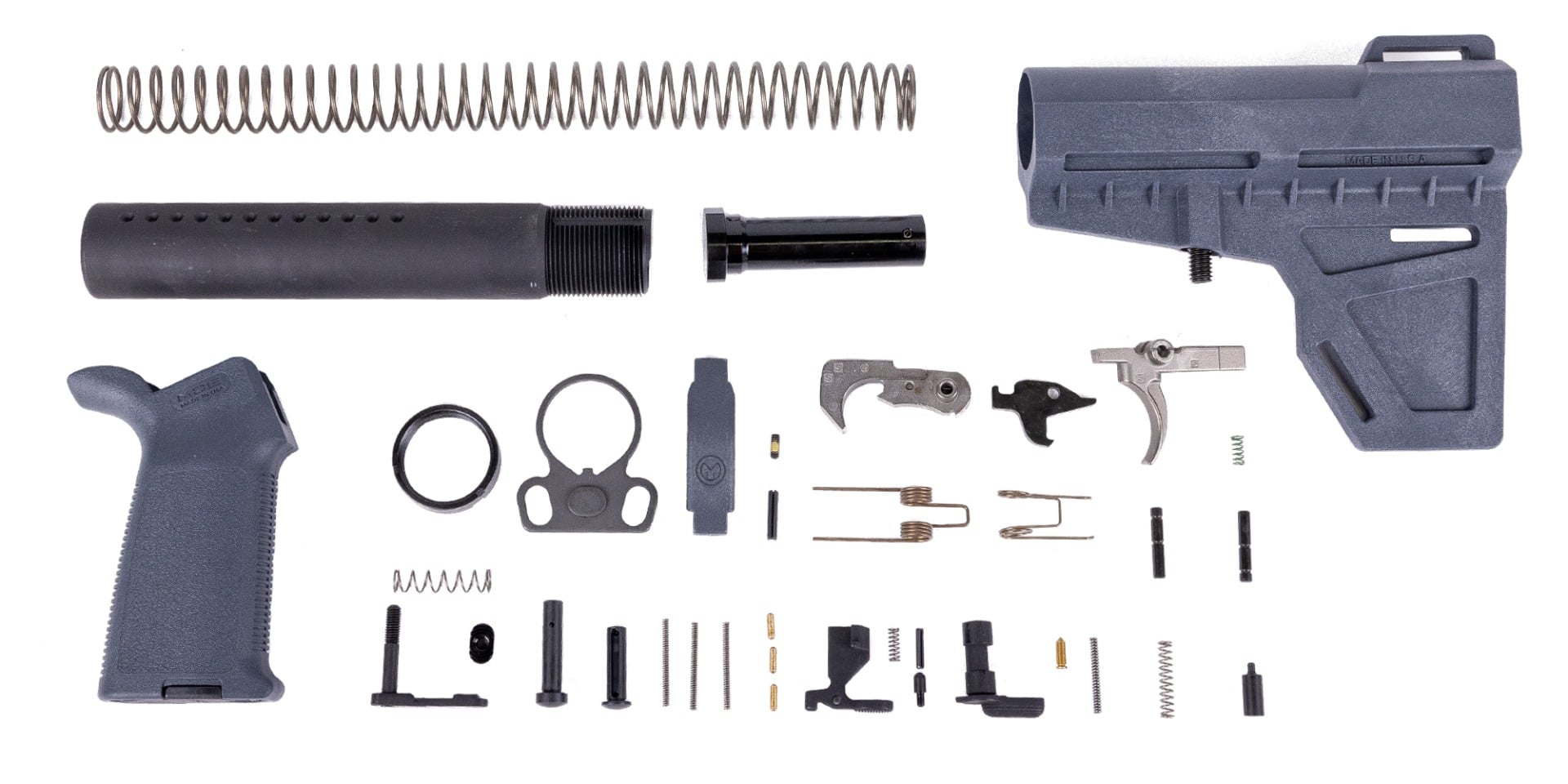 PSA Shockwave MOE EPT Lower Build Kit, Gray - 5165448684 - Palmetto State Armory