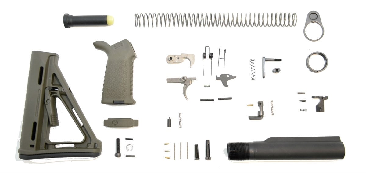 PSA MOE EPT Lower Build Kit, Olive Drab Green