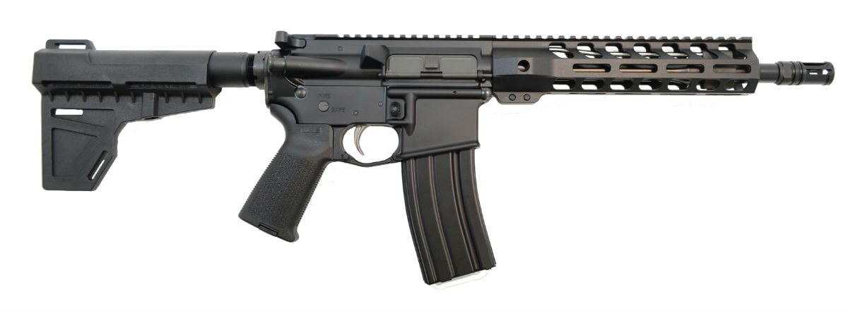 PSA AR-15 Pistol 5.56 10.5" CRBN Nitride LTWT M-Lok MOE EPT Shockwave - Palmetto State Armory