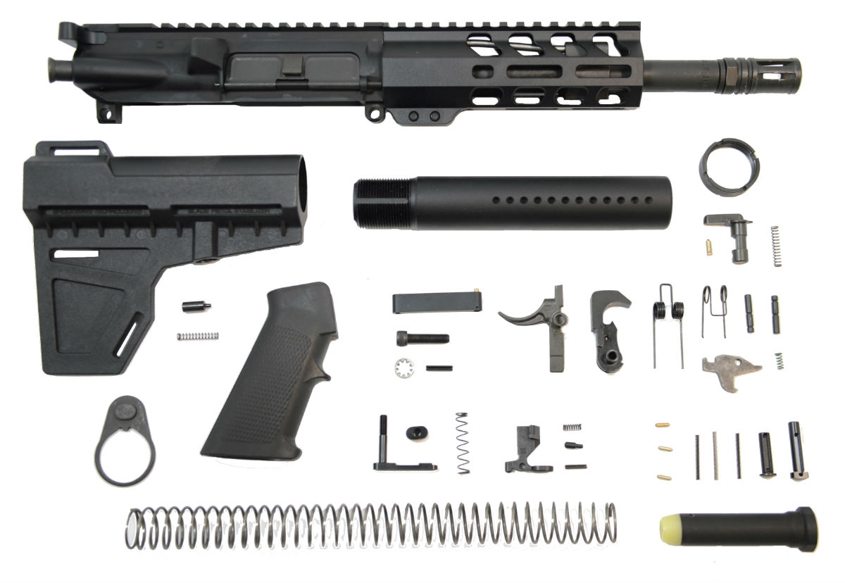PSA 8.5" Pistol-length 300AAC Blackout 1/8 Phosphate 6" Lightweight M-Lok Classic Shockwave Pistol Kit - Palmetto State Armory