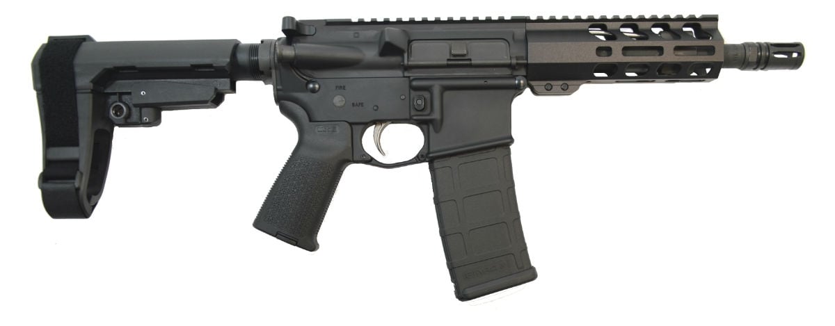 PSA 7.5" Pistol-Length 300AAC Phosphate 6" Lightweight M-Lok MOE EPT SBA3 Pistol - 5165449201 - Palmetto State Armory