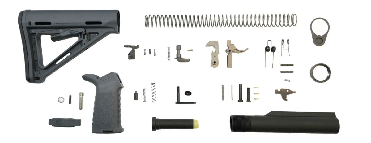 PSA MOE EPT Lower Build Kit, Gray - 5165449541 - Palmetto State Armory