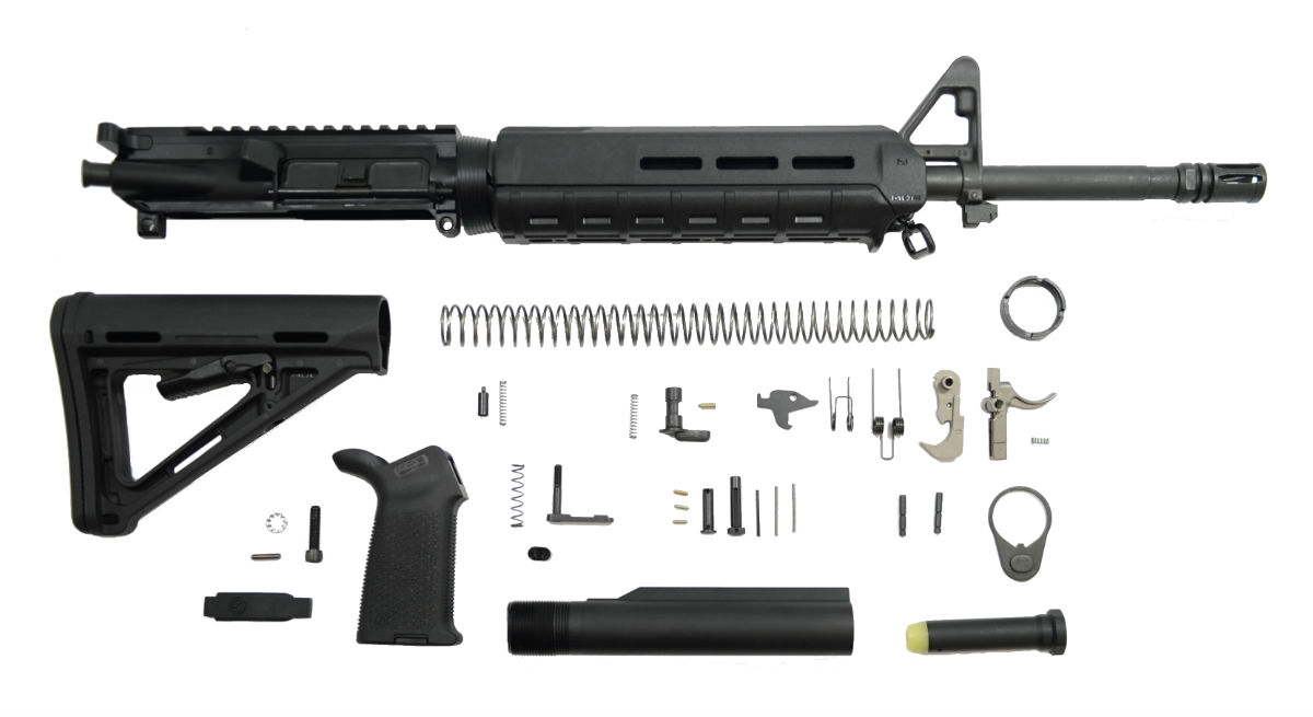 PSA 16" Mid-Length 5.56 NATO 1/7 Nitride MOE EPT Rifle Kit - 5165449778 - Palmetto State Armory