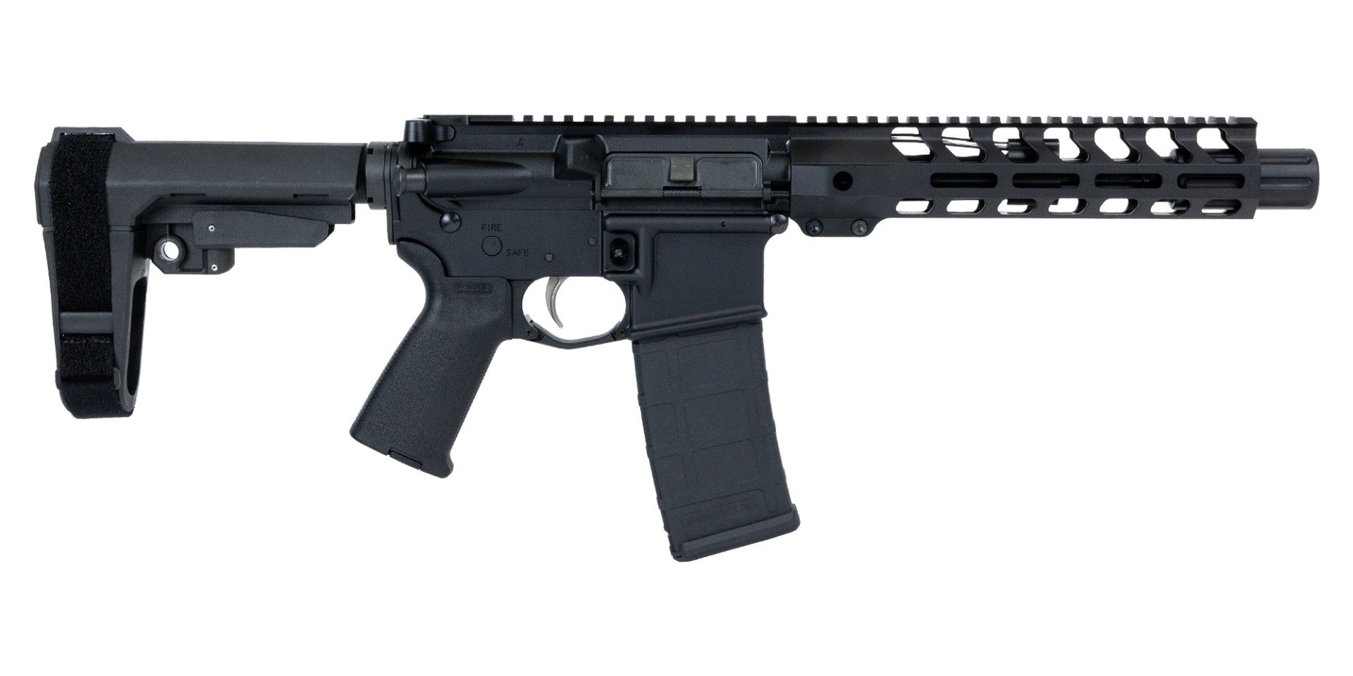 PSA 7.5" Pistol-Length 300AAC Nitride 9" Lightweight M-Lok MOE EPT SBA3 Pistol - 5165449807 - Palmetto State Armory