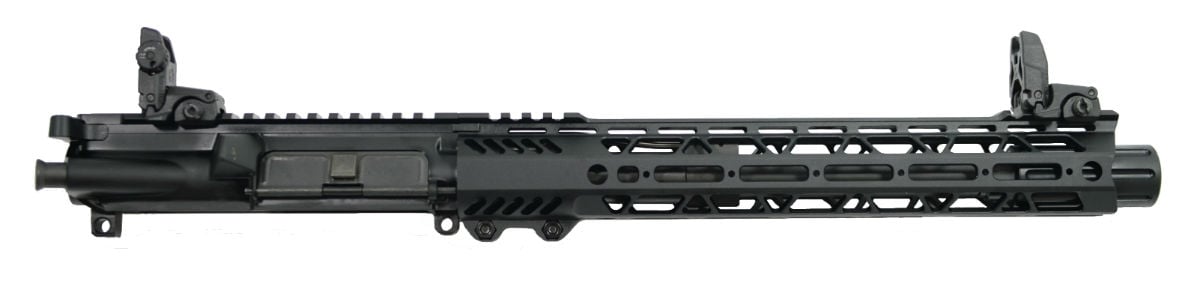 PSA 10.5" Pistol-Length 300AAC 12" Lightweight M-Lok Slant Upper - With BCG, CH, & MBUS Sight Set - 5165449836 - Palmetto State Armory