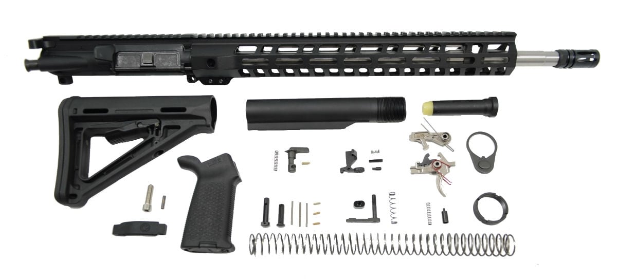 PSA 18" Rifle-Length 6.5 Grendel 1/8 Stainless Steel 15" Lightweight M-Lok MOE 2-Stage Precision Rifle Kit - 5165450280 - Palmetto State Armory