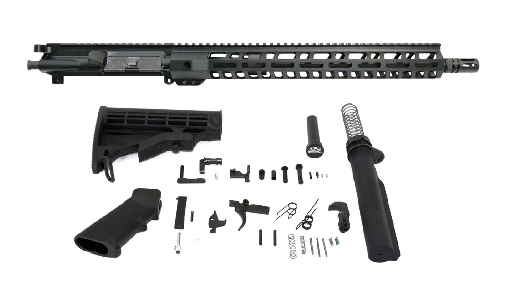 PSA 16" M4 Carbine-Length 5.56 NATO 1:7 Nitride 15" Lightweight M-Lok Freedom Rifle Kit - 5165450384 - Palmetto State Armory