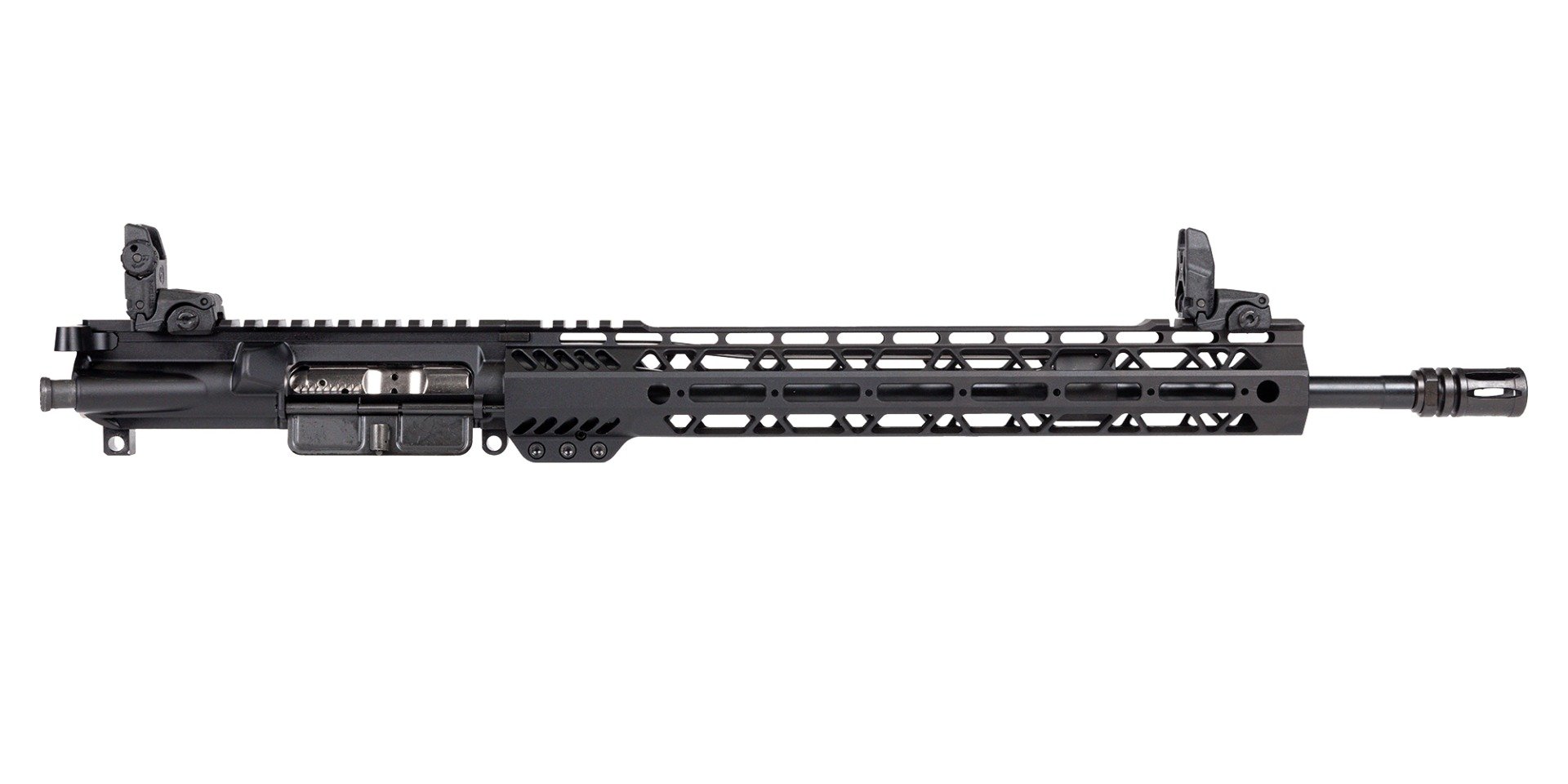 PSA 16" Mid-Length Pencil 5.56 NATO 1:7 Nitride 13.5" Lightweight M-lok Upper with NiB BCG, CH, & MBUS Sight Set