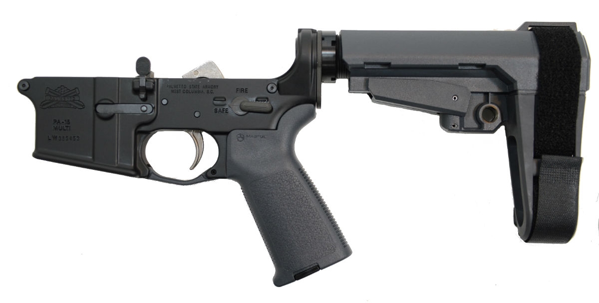 PSA AR15 Complete MOE EPT SBA3 Lower, Gray - Palmetto State Armory
