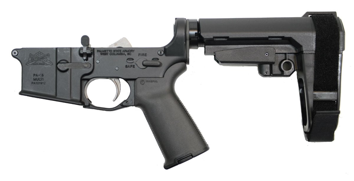 PSA AR-15 MOE+ EPT with SBA3 Adjustable Brace Lower - 5165450684 - Palmetto State Armory