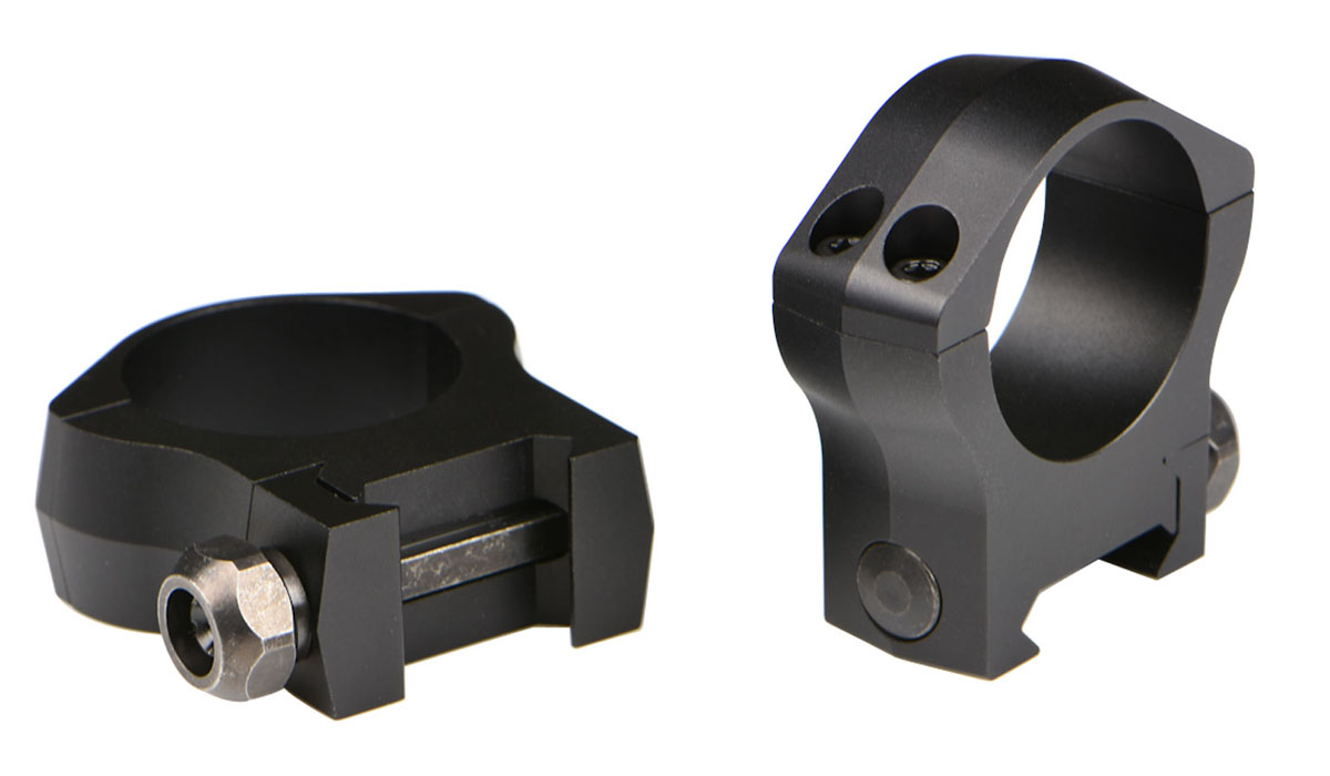 Warne Mountain Tech Ring Set 1", Black Hardcoat Anodized - 7200M - Warne