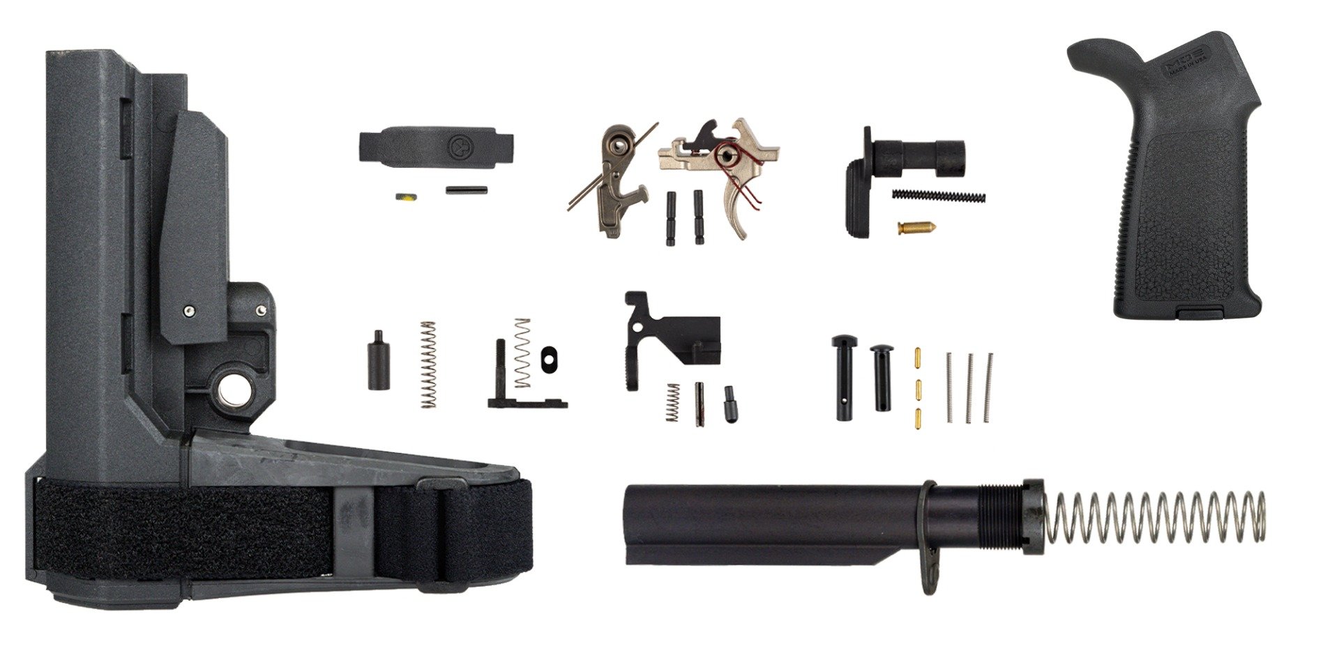 PSA SBA3 MOE+ EPT Pistol Lower Build Kit, Black