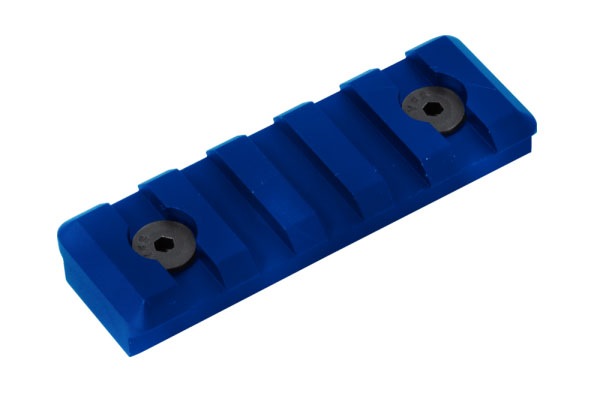 Timber Creek 5-Slot Picatinny Rail Section, M-LOK Compatible, Blue - M 5S PR B - Timber Creek