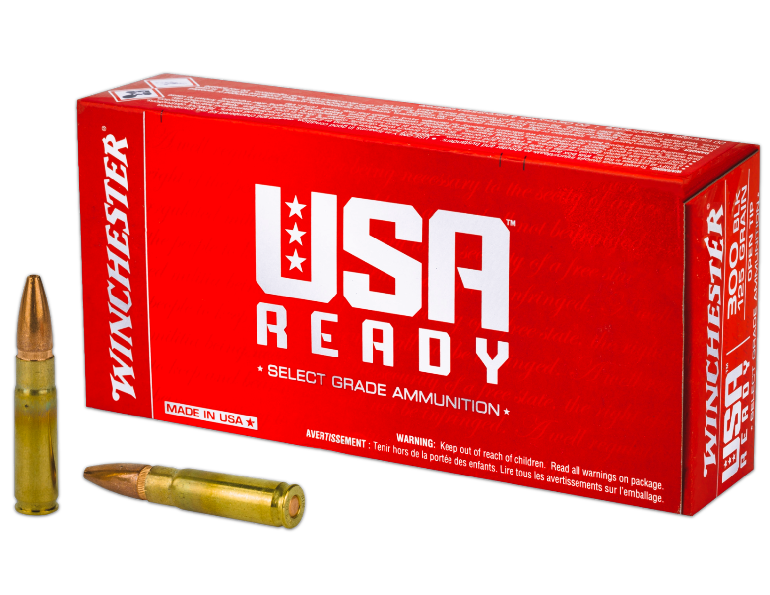 Winchester USA Ready .300 Blackout 125 gr 20 Rounds Ammunition - RED300 - Winchester