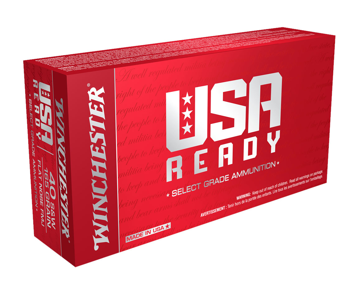 Winchester USA Ready .40 S&W 165 gr 50 Rounds Ammunition - RED40 - Winchester